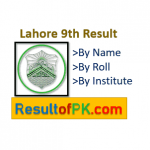 BISE Lahore 9th Class Result 2022