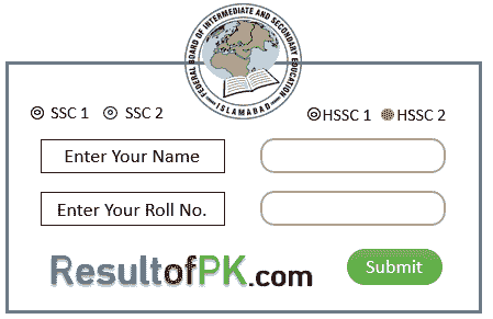 FBISE HSSC 2 Result 2024