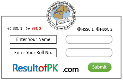 How to check FBISE SSC 2 Result Search By Name?