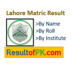 BISE Lahore Board Matric (10th) Class Result 2022