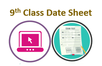 Date Sheet of 9th Class 2022