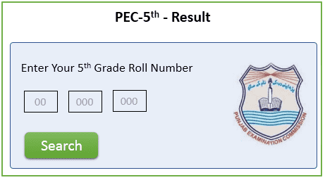 How to Search PEC 5th Result 2022 Online?