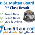 BISE Multan 9th Class Result 2022