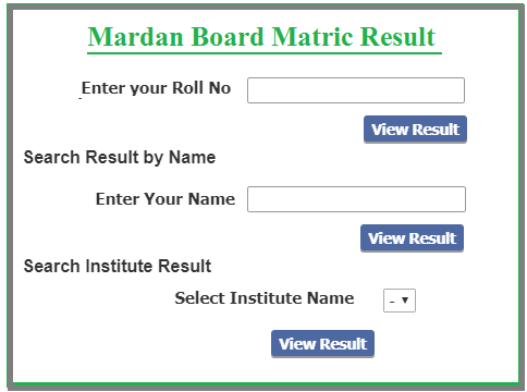 How to Check BISE Mardan Matric Result 2024?