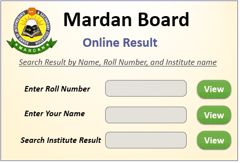 Mardan Board Result 2025 Online Search By Name & Roll Number